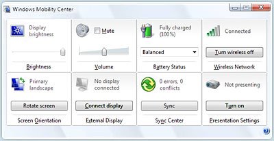 在Win7移動中心 快速設(shè)置電腦不再擔(dān)憂